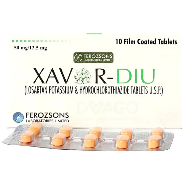 Xavor Diu Tablets 50-12.5mg